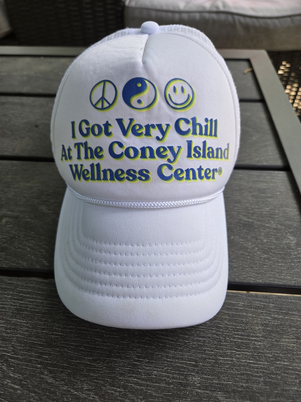 I Got Very Chill At The Coney Island Wellness Center Urban Outfitter Trucker Hat